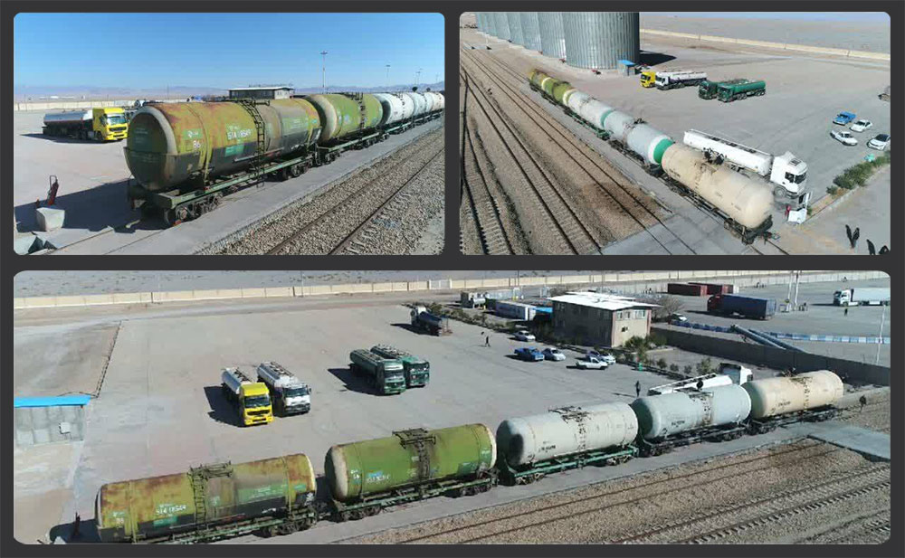 آغاز بارگیری محموله هیدروکربن سبک از بندرخشک پیشگامان یزد به مقاصد بینالمللی